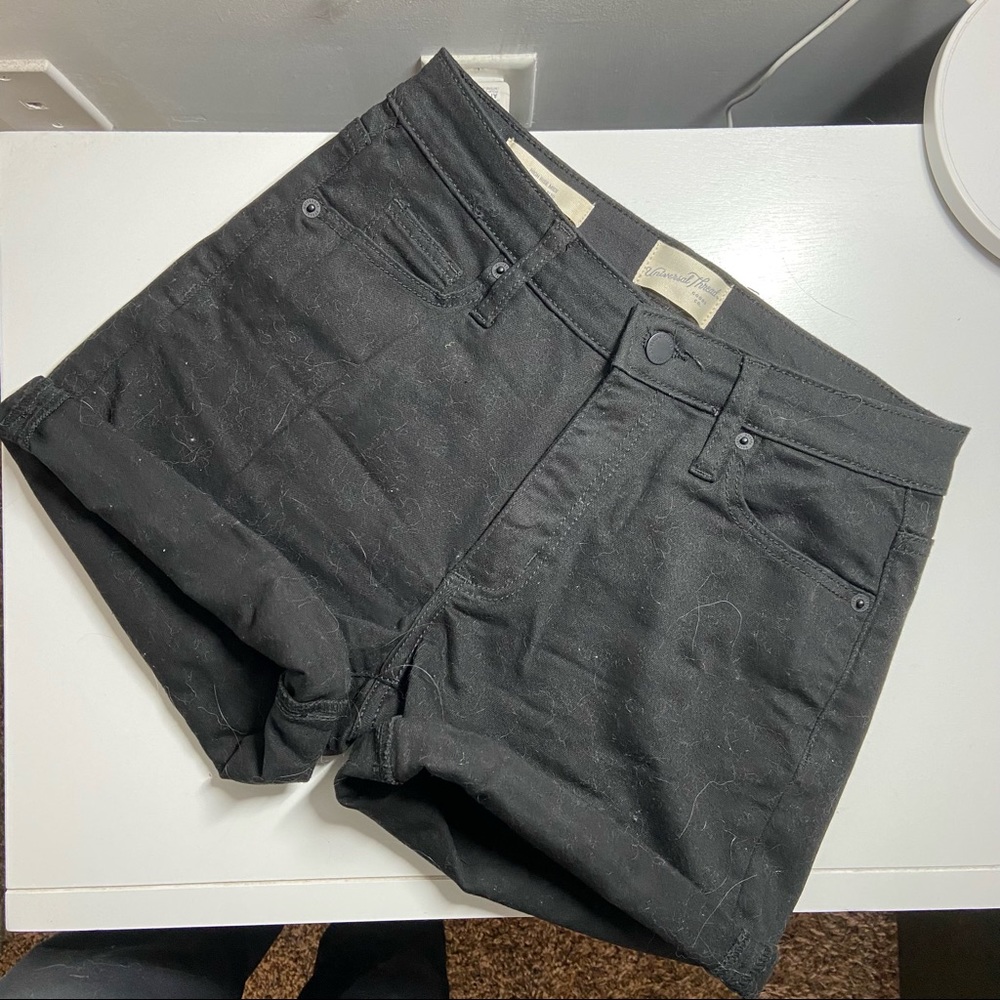 Black High Rise Shorts